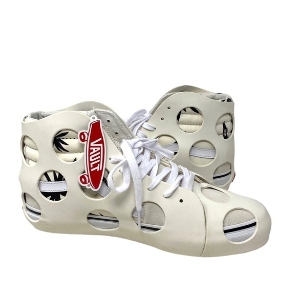 VANS Sk8-Hi Cage VLT LX Polka Dot Marshmallow Shoes Skate Men’s Size VN0A5FBW2UH - Picture 6 of 10